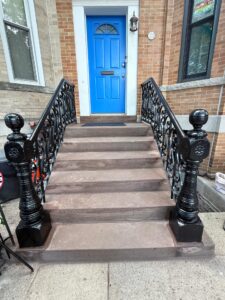 Metal Railing rust remove and paint in Brooklyn