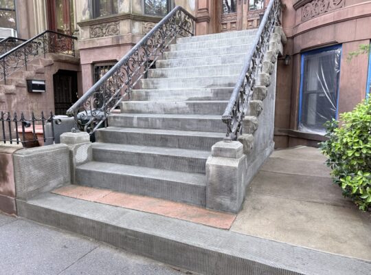Brownstone Stoop Waterproofing in Brooklyn