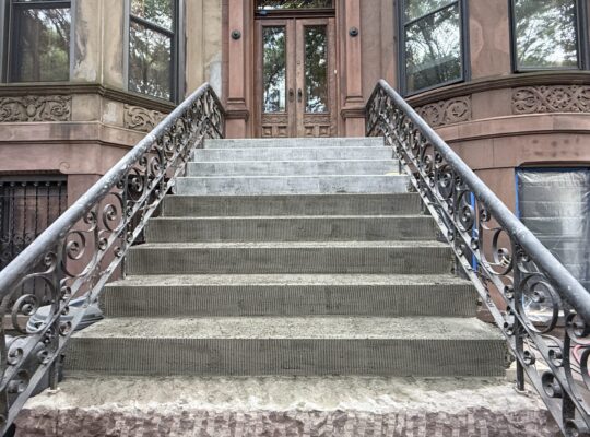 Brownstone Stoop renovation in cobble hill