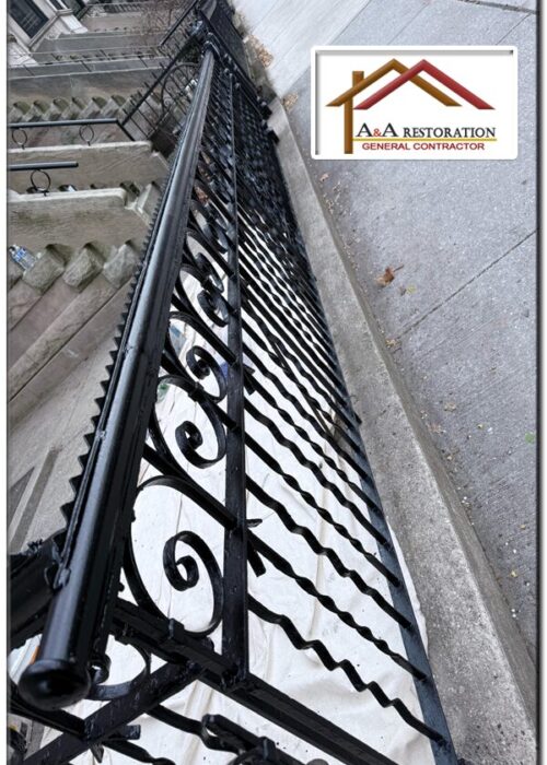 Iron Fence and Railing repair and Paint in Brooklyn