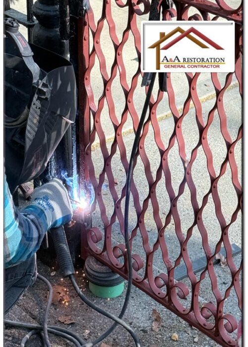 Metal Gate Installl and Paint in NYC